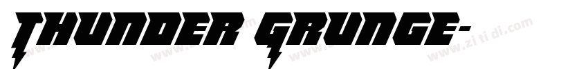 Thunder Grunge字体转换